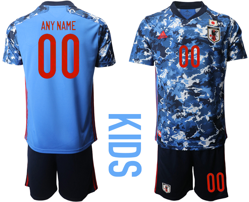 Cheap Youth 2020-2021 Season National team Japan home blue customized Soccer Jersey